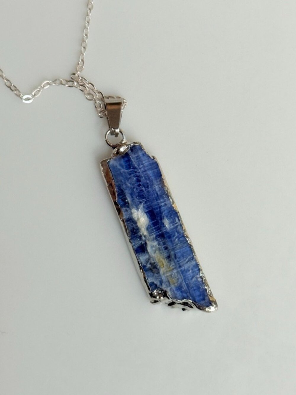 Beyond Boundaries | Unisex Natural Kyanite Pendant Necklace